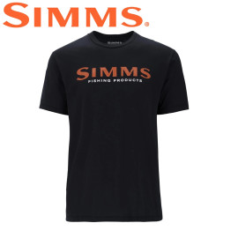 Футболка Simms Simms Logo T-Shirt Jet Black